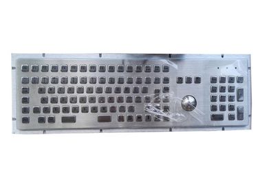 Πληκτρολόγιο υπολογιστών μετάλλων 107 κλειδιών USB με βιομηχανικό Trackball/το αριθμητικό αριθμητικό πληκτρολόγιο
