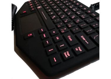 Κόκκινο αναδρομικά φωτισμένο φορητό καυτό κλειδί πληκτρολογίων PC για την κινητή υψηλή φωτεινότητα γραφείων οχημάτων