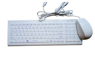 Βιομηχανικό ποντίκι Combo πληκτρολογίων σιλικόνης IP68 με την κάλυψη USB ενάντια στο νερό